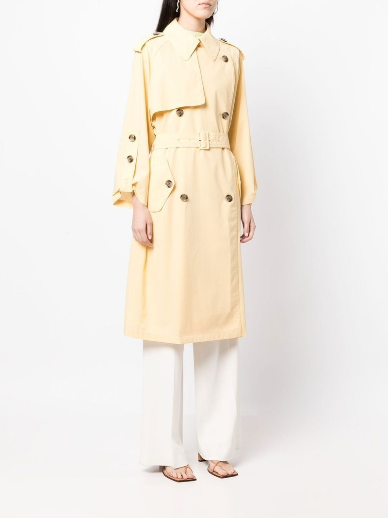 double-breasted belted-waist coat 3