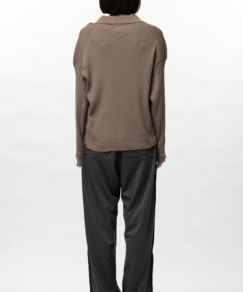 Distressed Knit Skipper Sweater 19