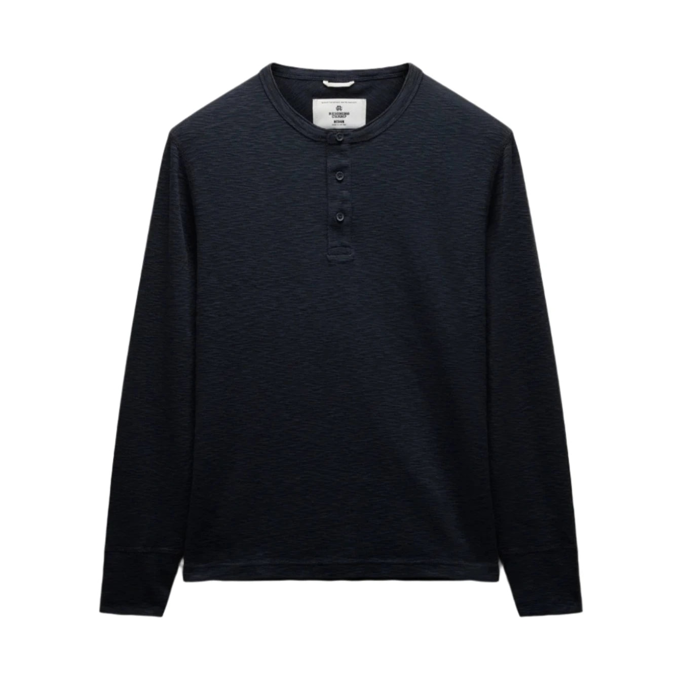 1x1 Slub Slim Henley Navy - 1
