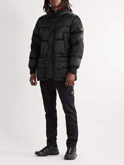 Stone Island Logo-Appliquéd Quilted Coated-Shell Down Parka outlook