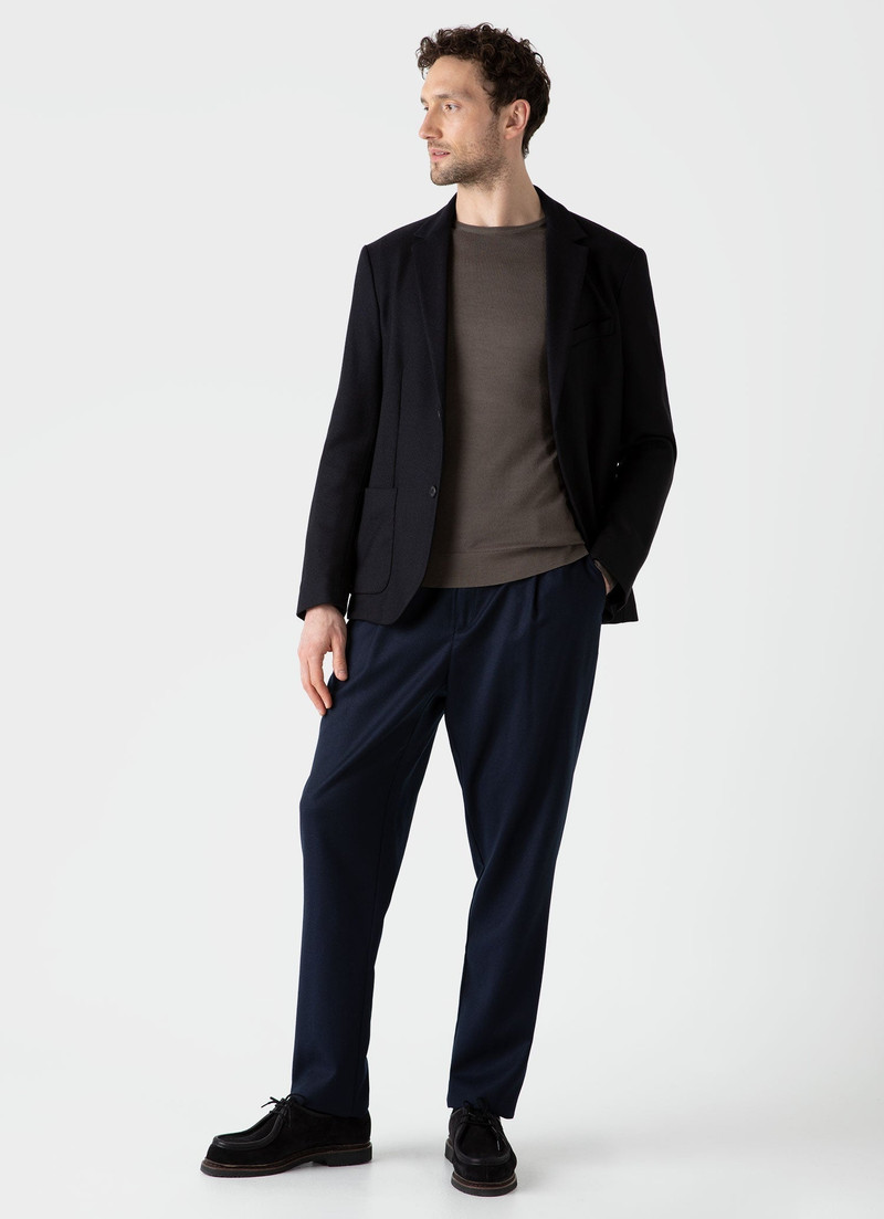 Sunspel Textured Wool Blazer outlook