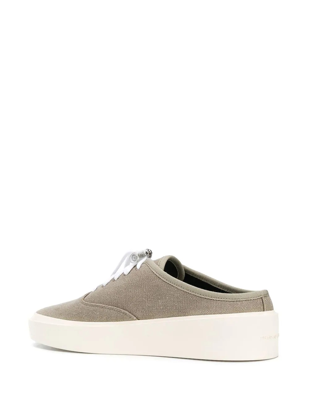 backless canvas trainers - 3