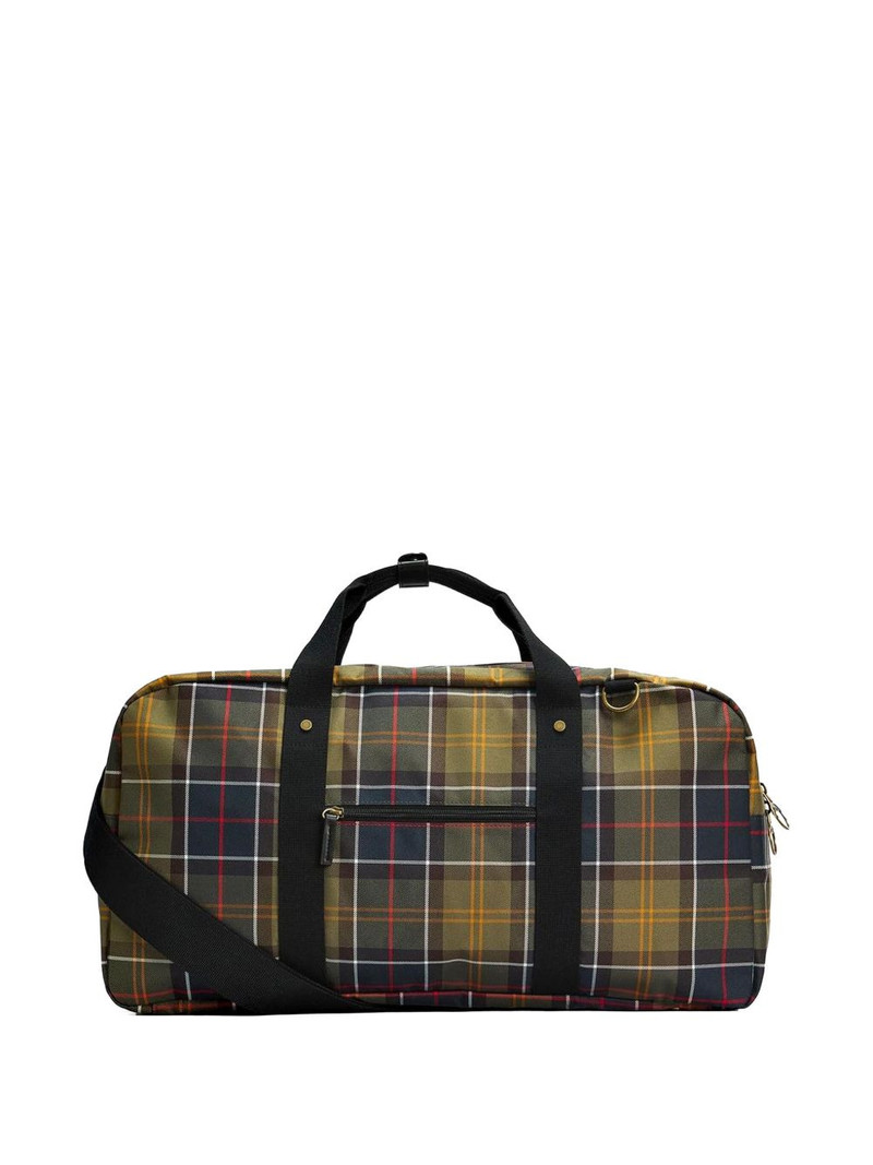 Barbour checked travel bag outlook