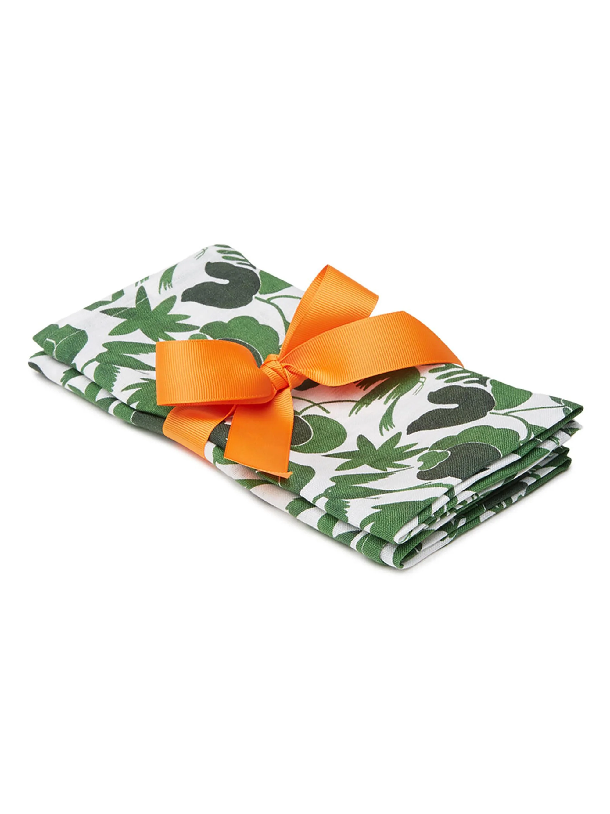 Large Napkin Set of 2 - Wildbird Small Green - 1
