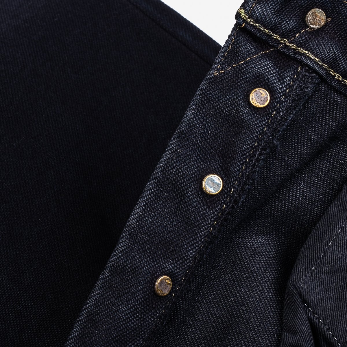 IH-1955S-OD 21oz Selvedge Denim "1955" Straight Cut Jeans - Indigo Overdyed Black - 12