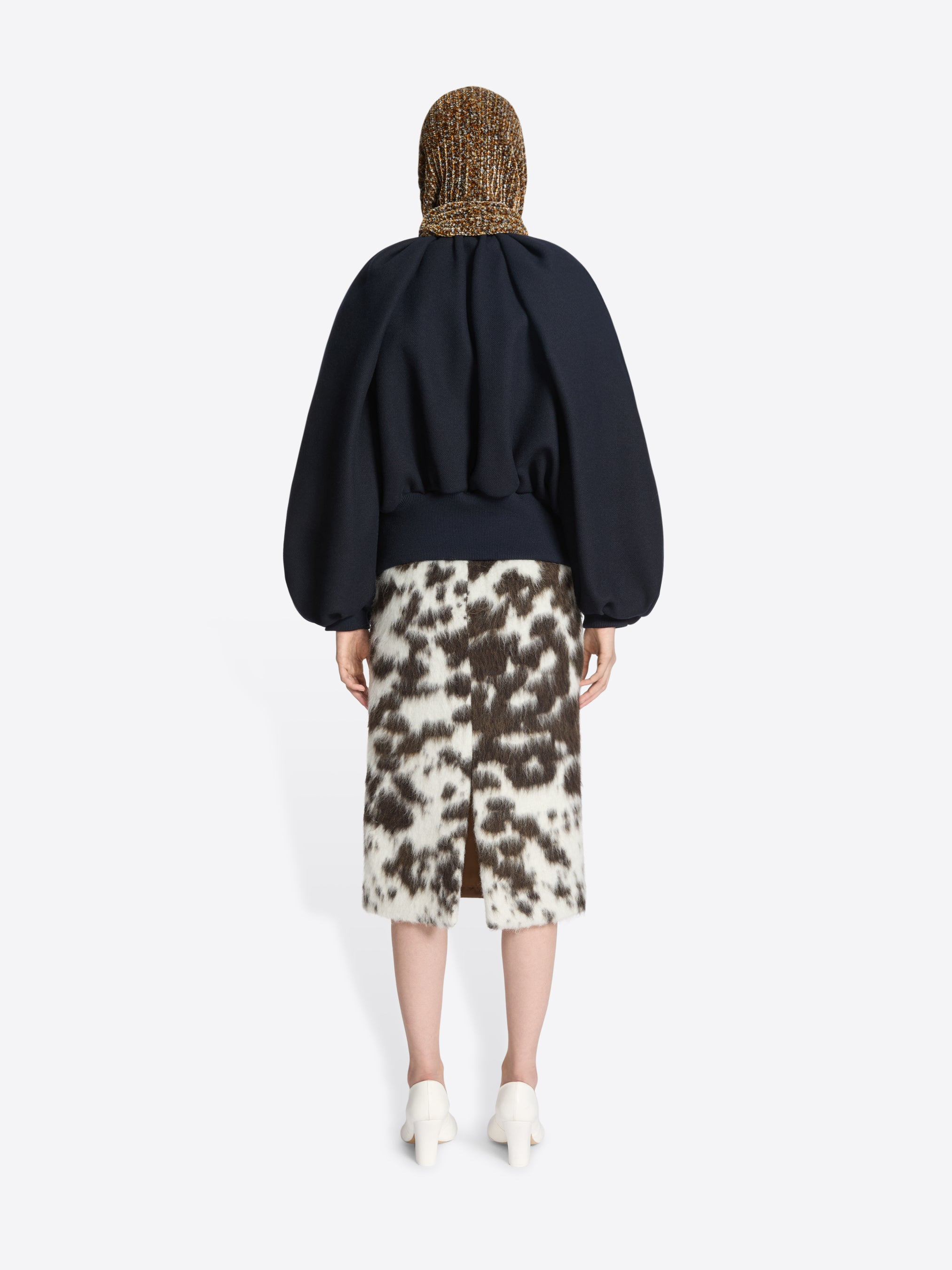 COWHIDE PRINT SKIRT - 4