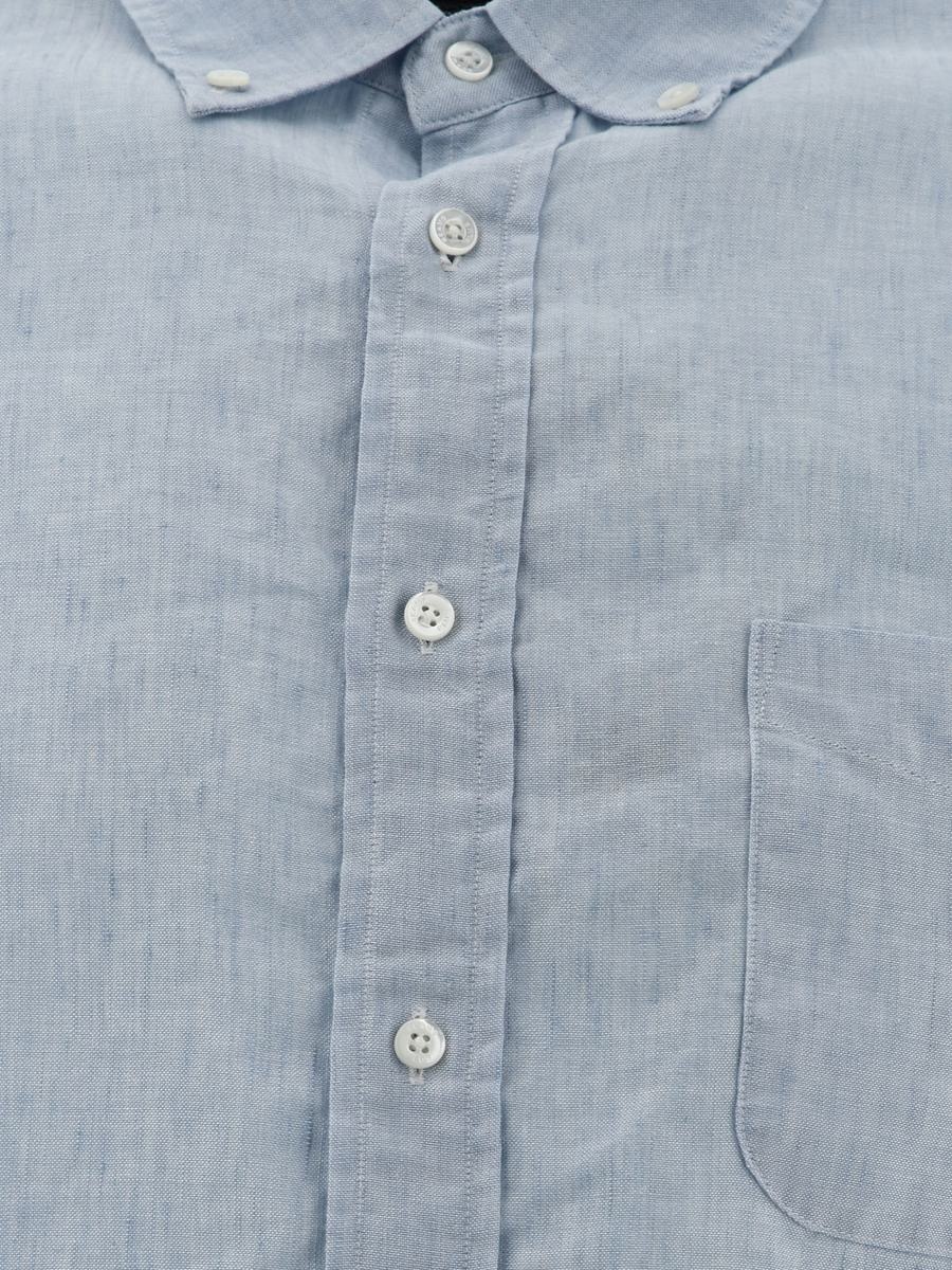 Beams Plus BEAMS PLUS LINEN SHIRT WITH CHEST POCKET - 3