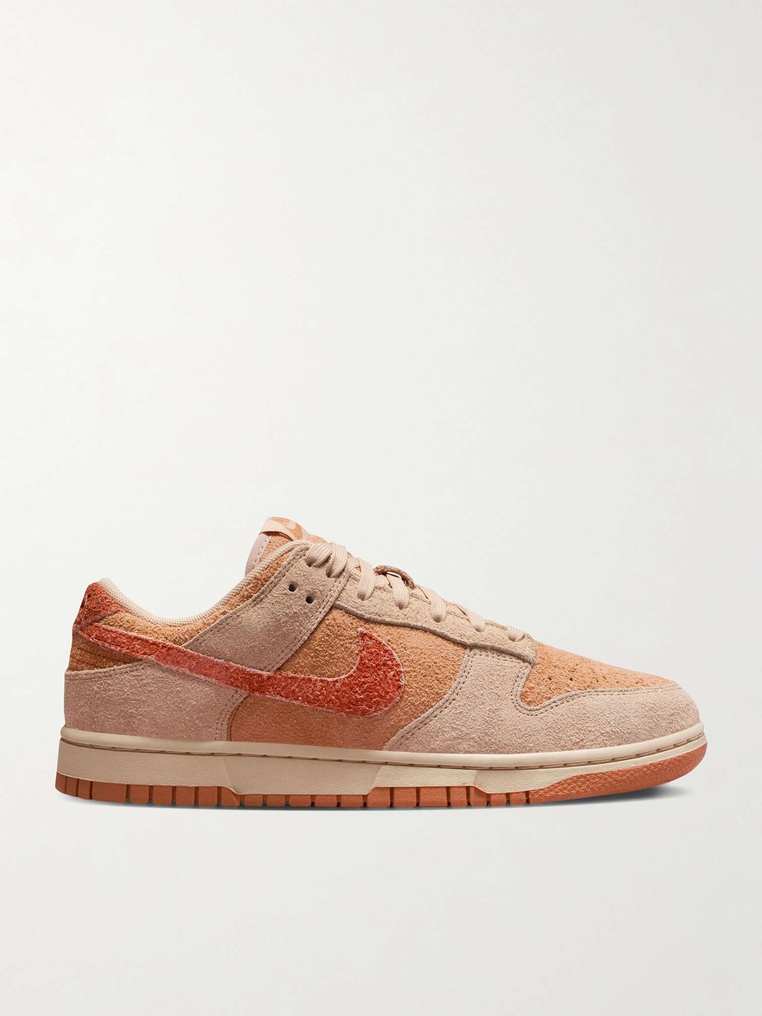 Dunk Low Brushed-Suede Sneakers - 1