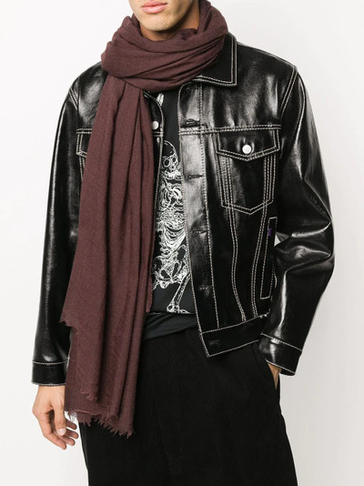 Rick Owens Emily Mega knitted scarf outlook