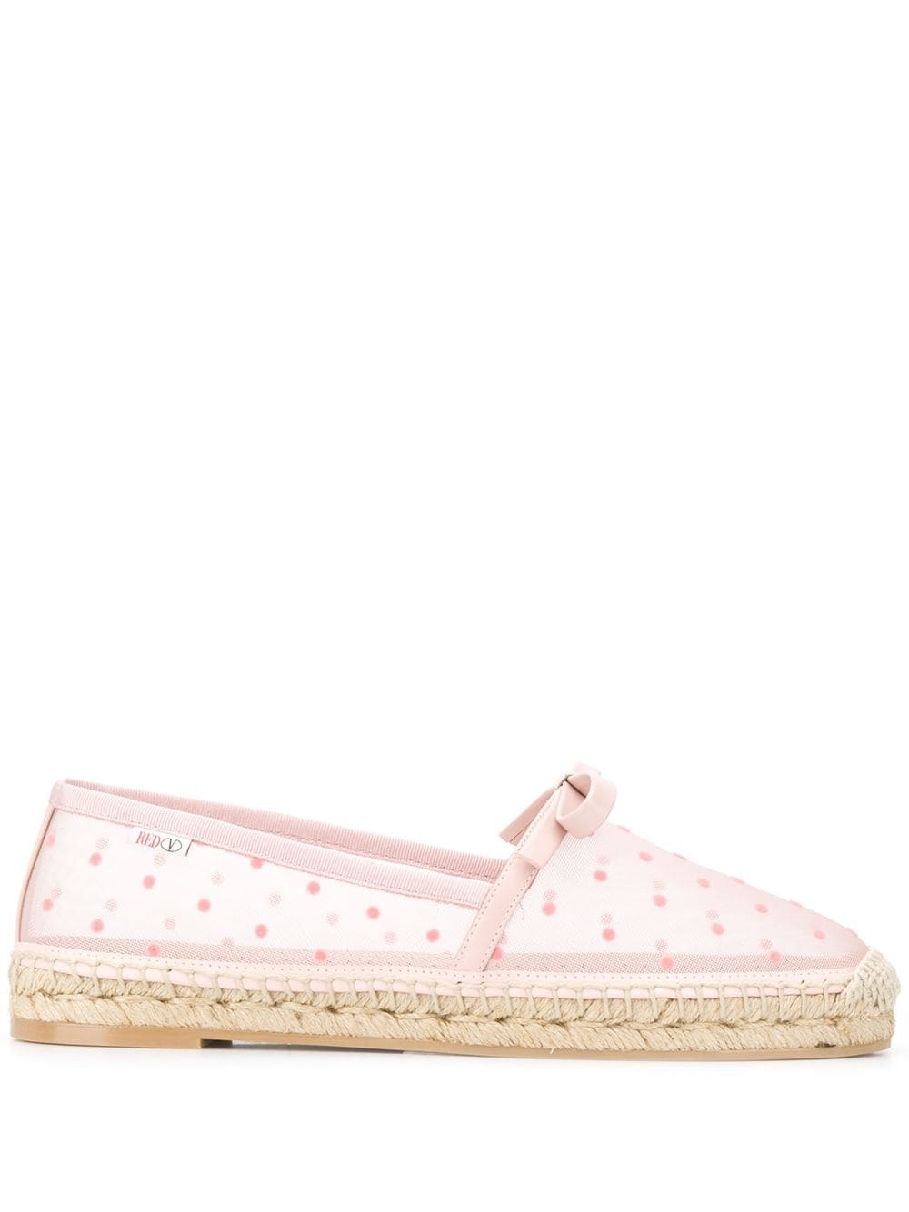 RED(V) point d'Esprit sheer espadrilles - 1