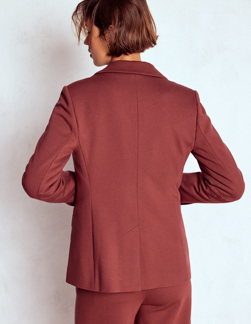 Marylebone Ponte Blazer-Chestnut 4