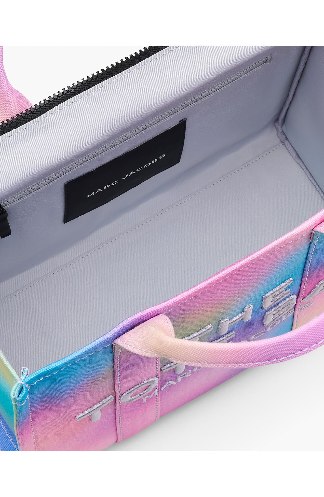 Marc Jacobs The Airbrush Canvas Medium Tote Bag in Blue Multi at Nordstrom - 6