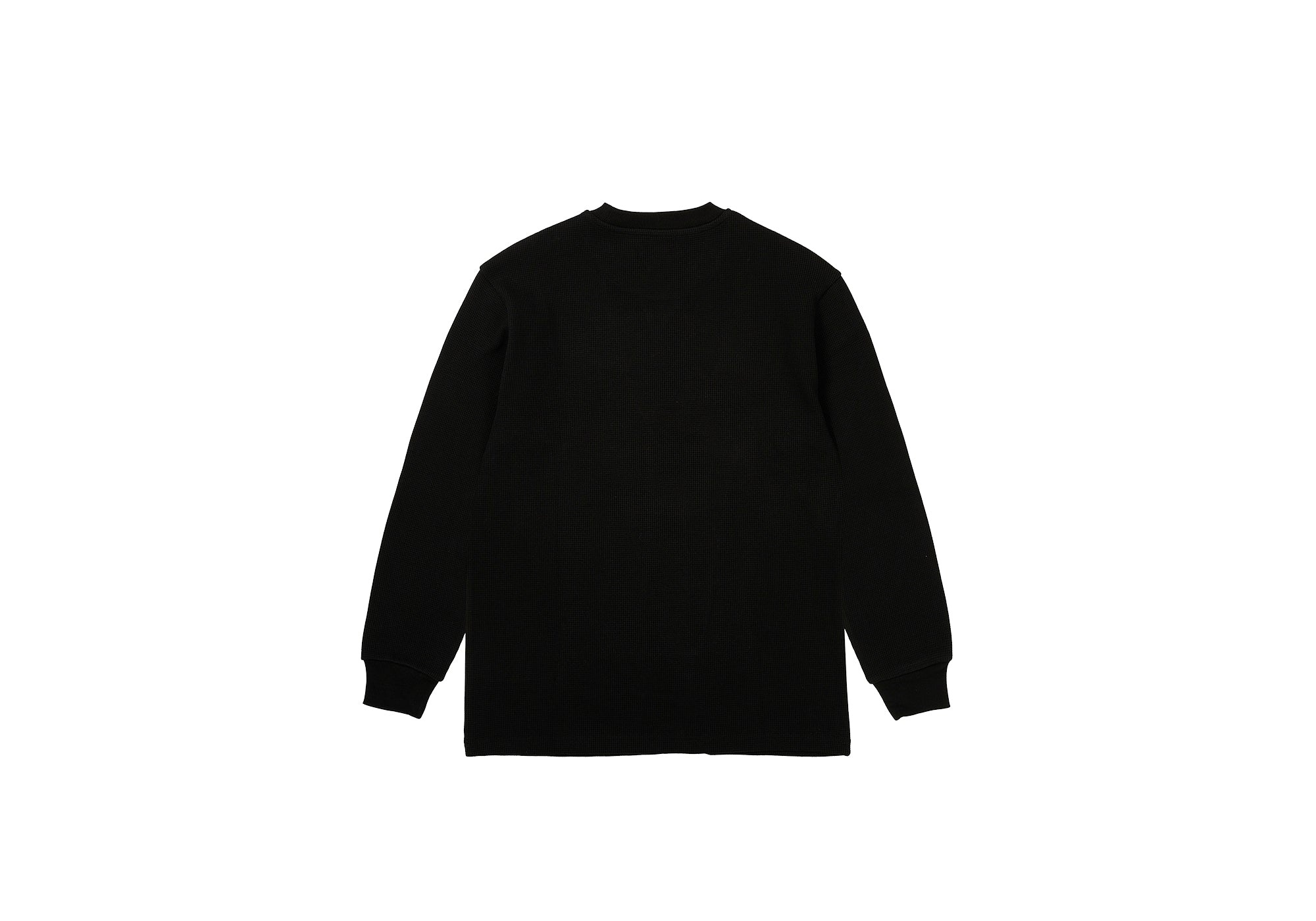 WAFFLE LONGSLEEVE BLACK - 2