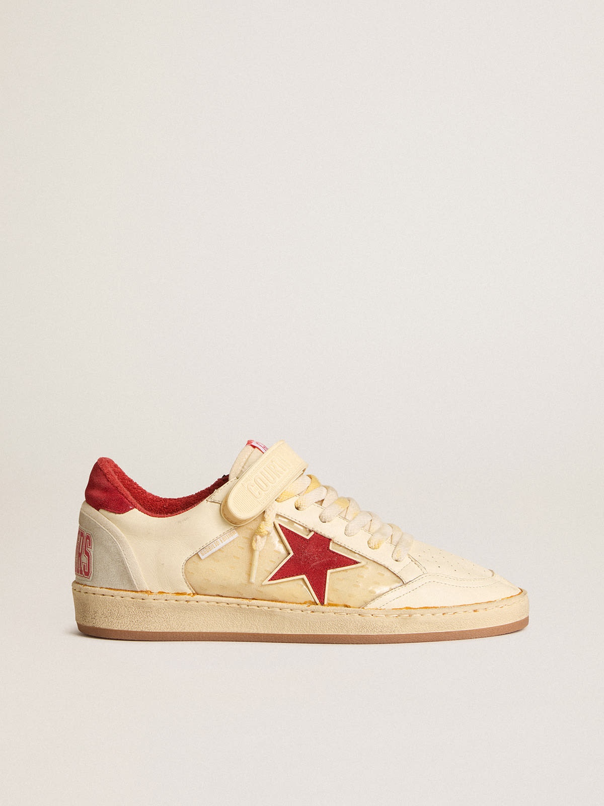 Men’s Ball Star LAB in nappa and PVC with red suede star and heel tab - 1