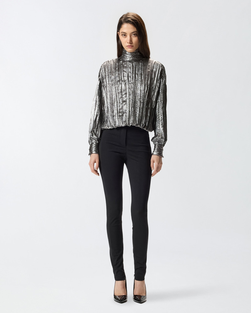 LAMINATED-EFFECT BLOUSE 4
