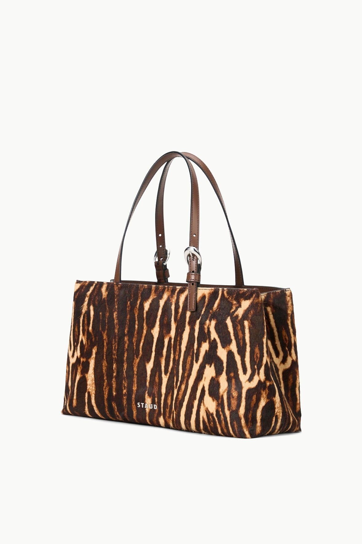 STAUD BRANDO BAG LADY LEOPARD CACAO - 3