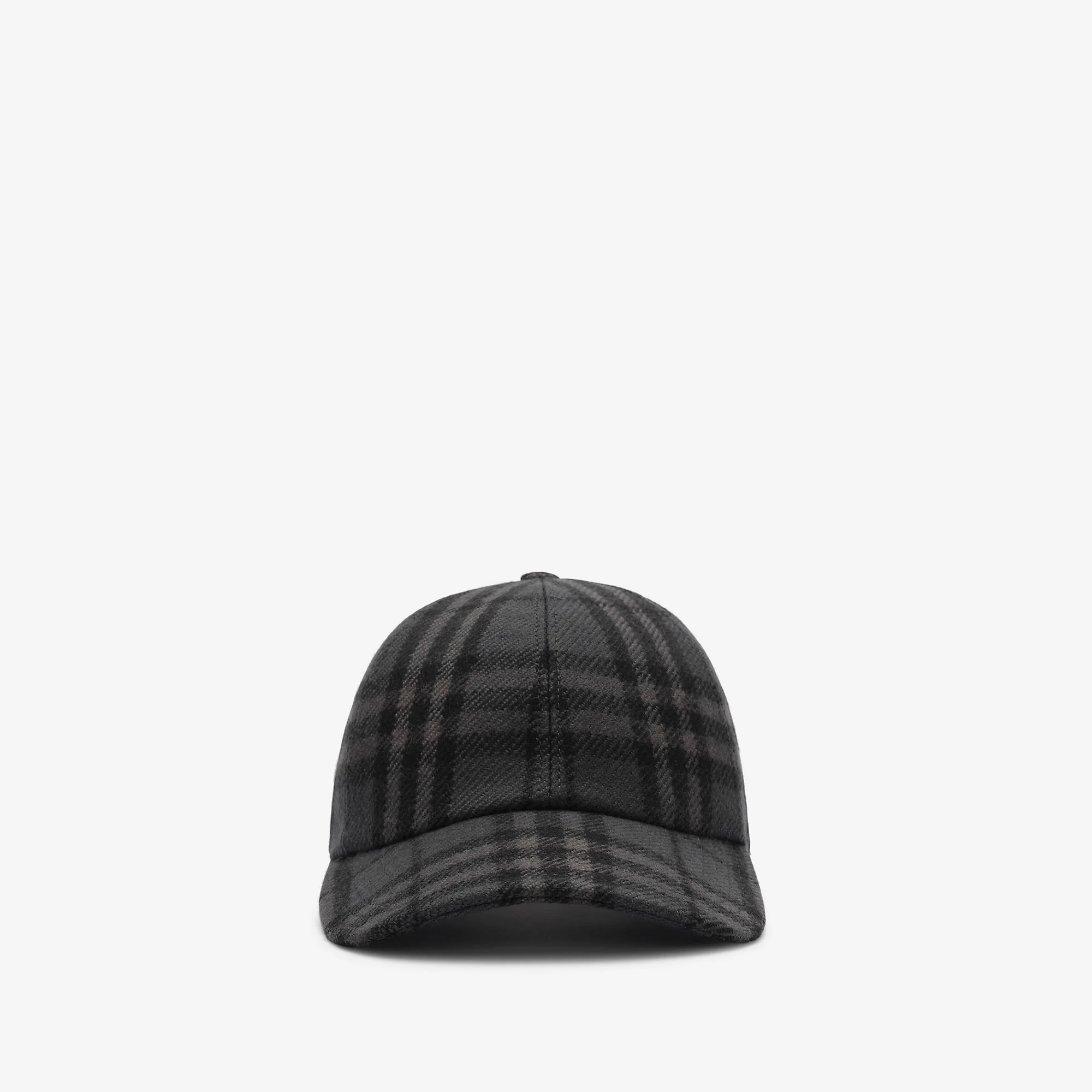 Check Wool Baseball Cap - 1