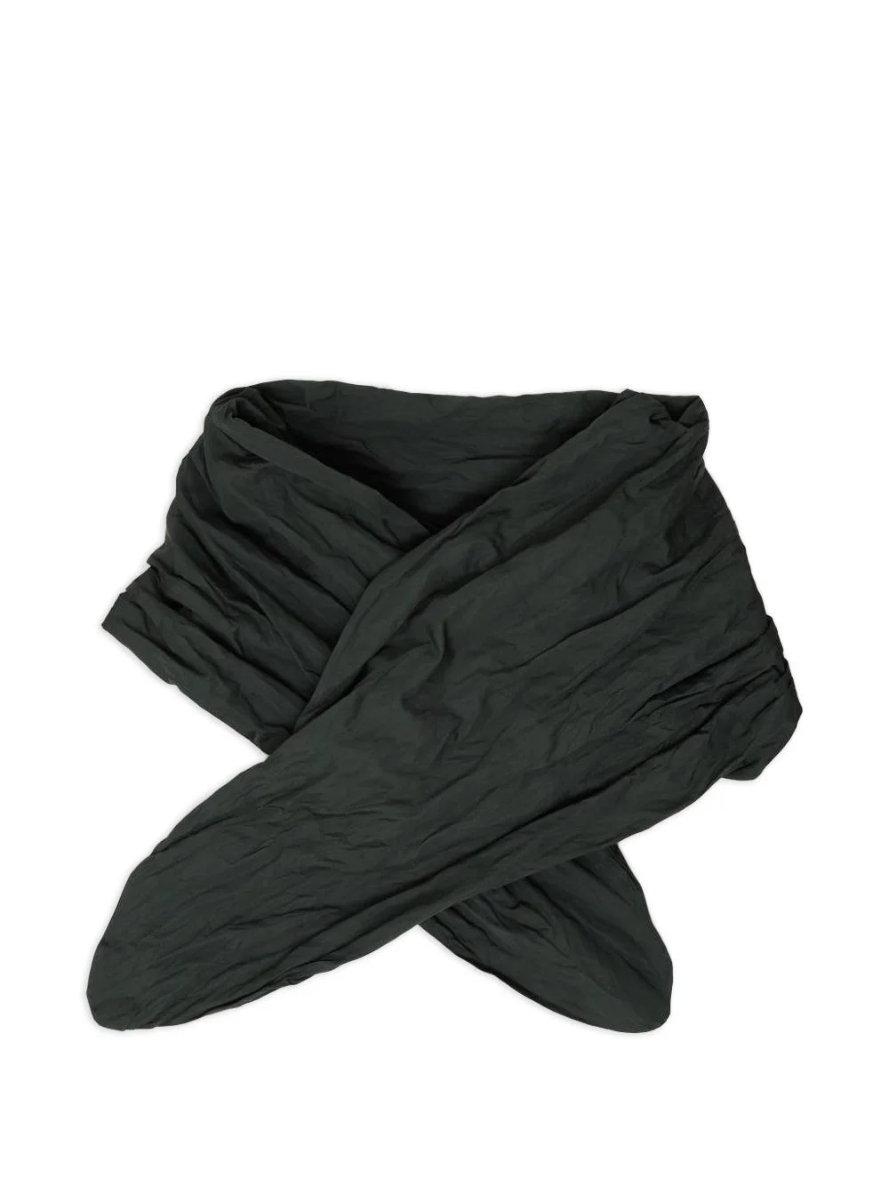 crinkled draped scarf - 1