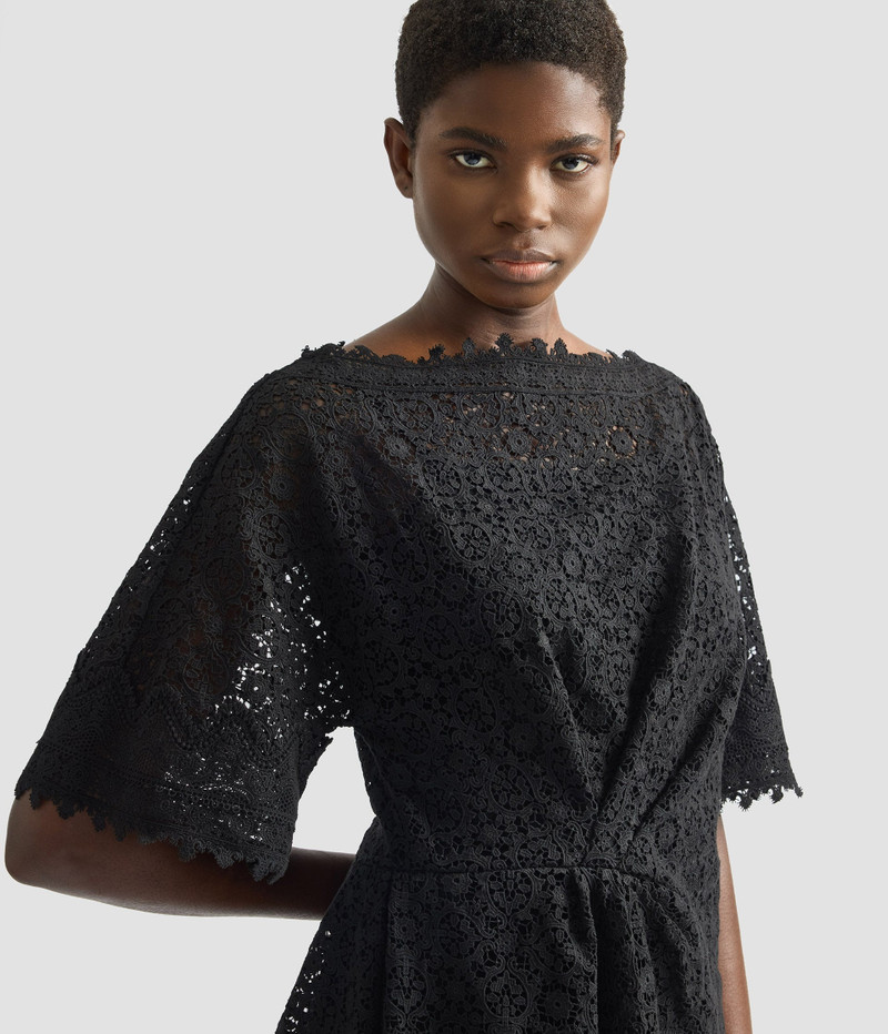 GUIPURE LACE SHORT SLEEVE BLOUSE 5