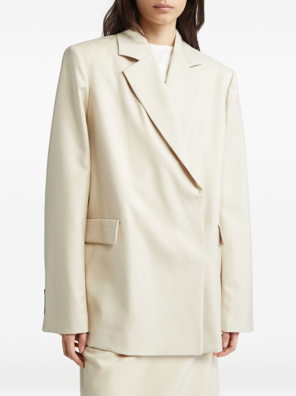 notched-lapel blazer - 3