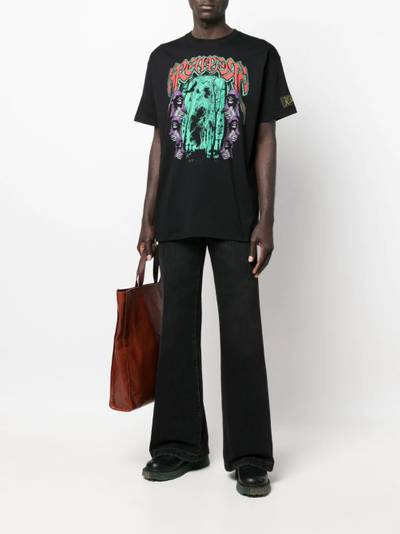 Raf Simons graphic-print cotton T-shirt outlook