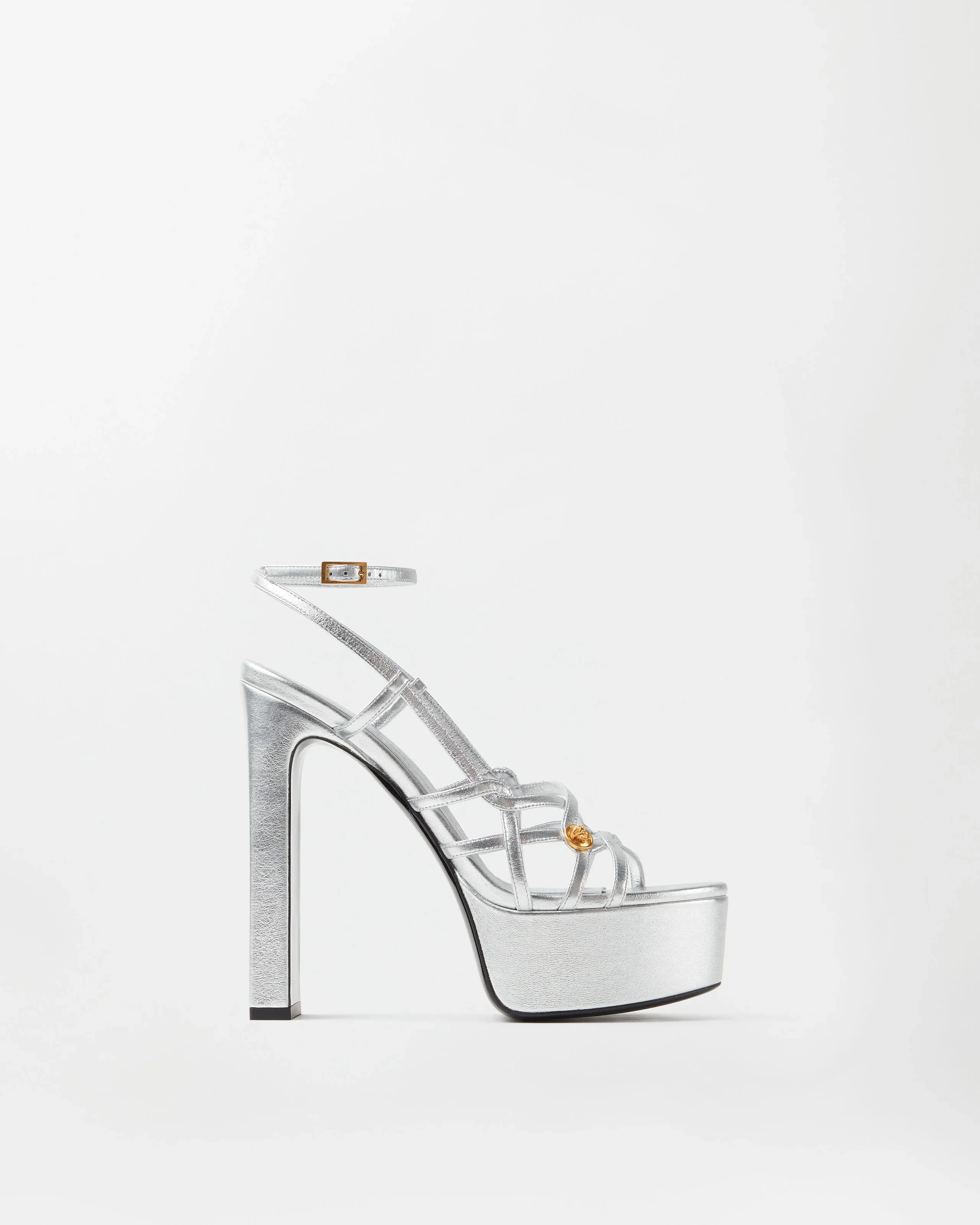 Valentina Metallic Platform Sandals 140 mm - 1
