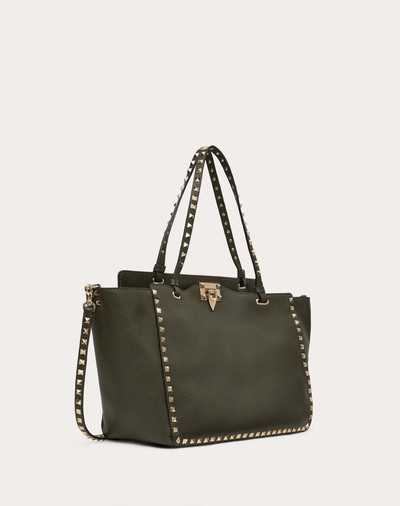 Valentino Medium Rockstud Grainy Calfskin Bag outlook