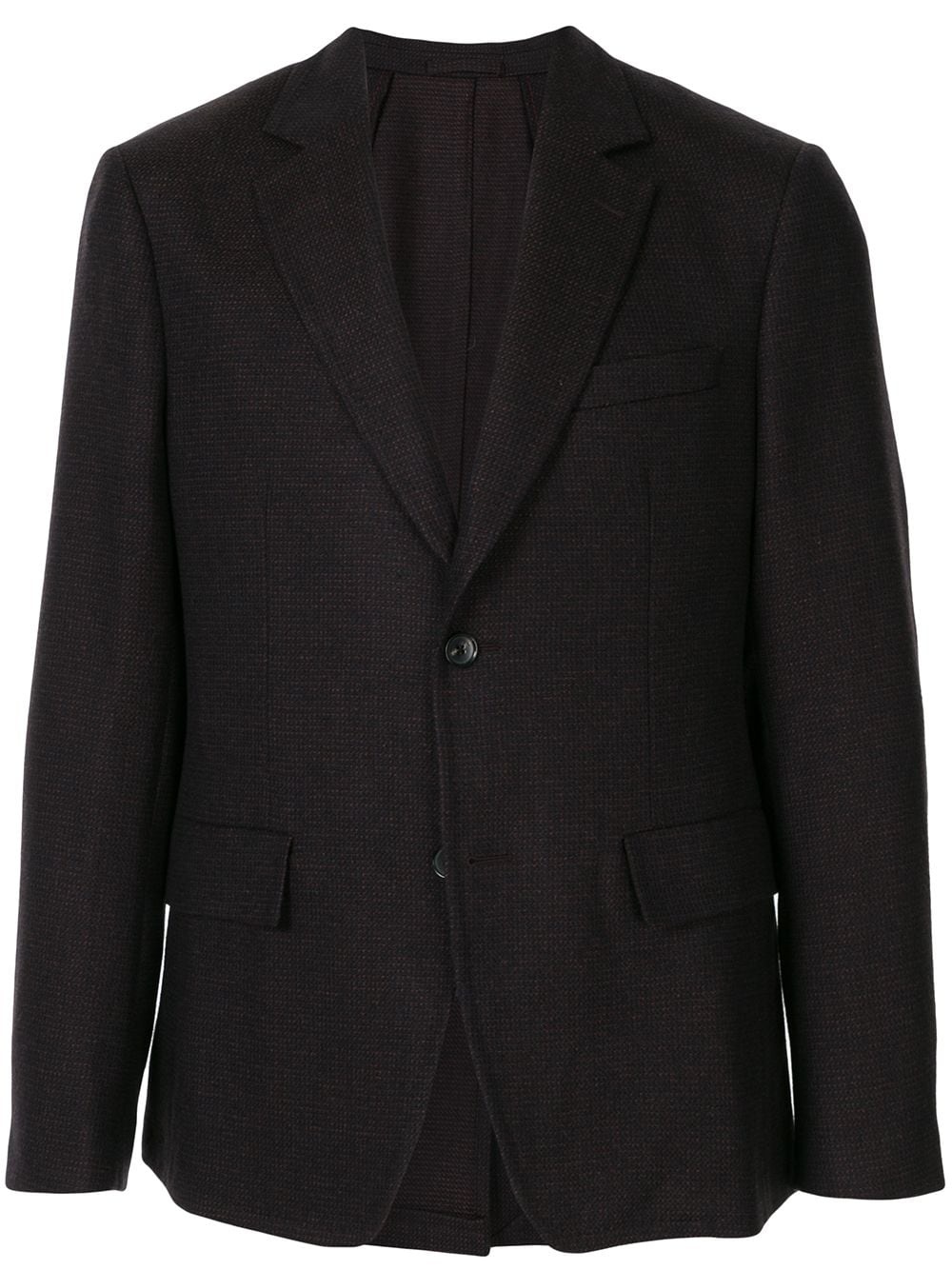 notch lapel single-breasted blazer - 1