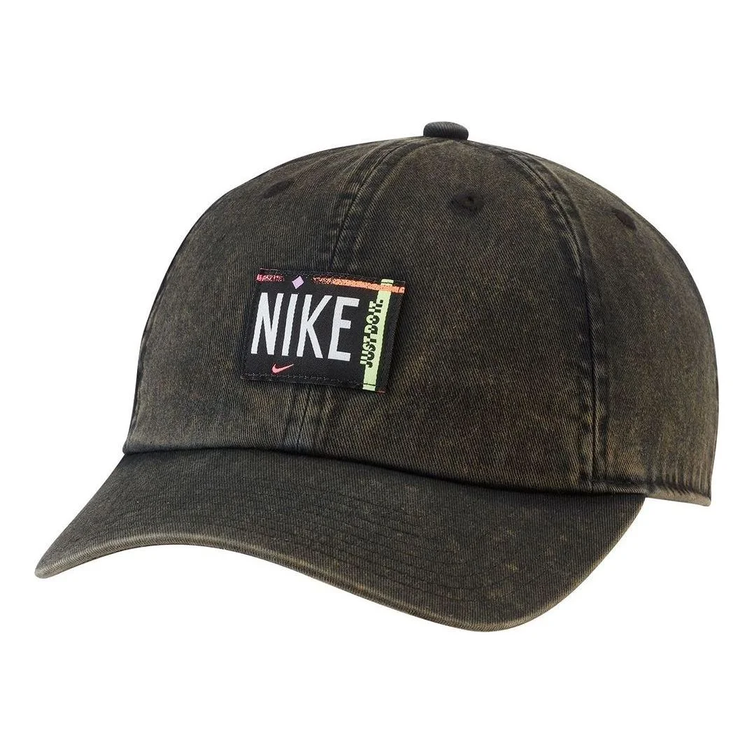 (WMNS) Nike Sportswear Heritage 86 Washed Cap 'Black' DH2058-010 - 1