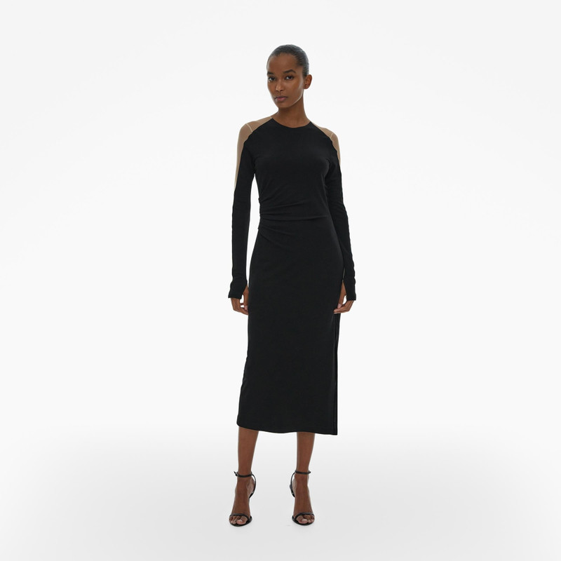 SHEER SLEEVE DRESS 3