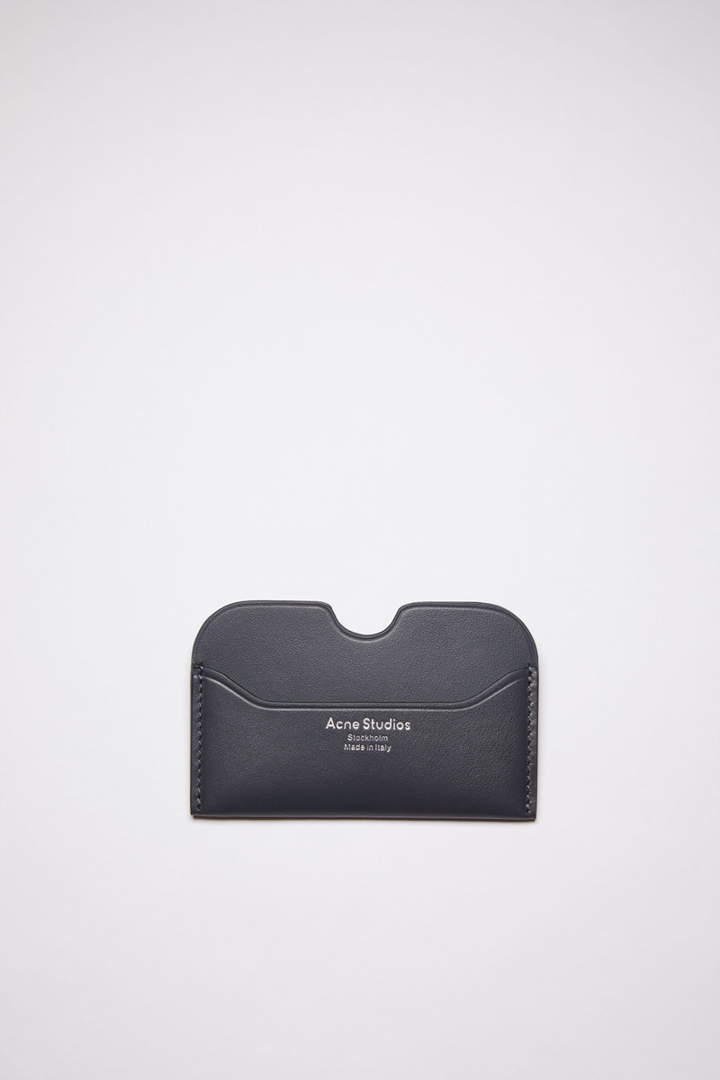 Leather card case - Dark Blue 1