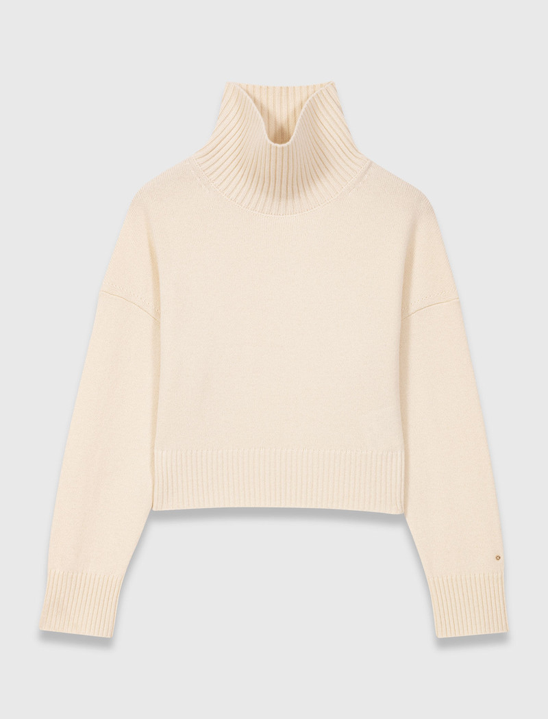 High-neck cashmere sweater 1