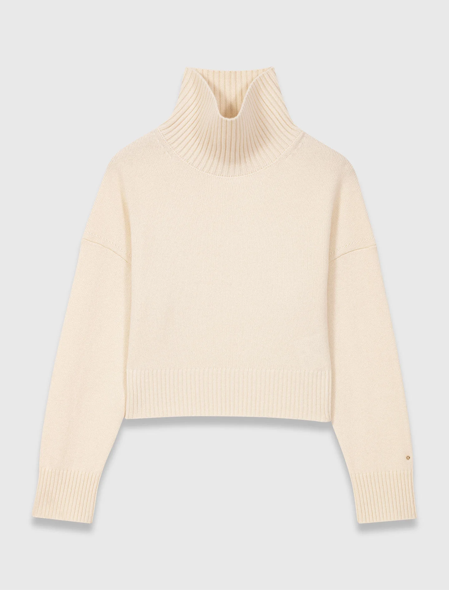 High-neck cashmere sweater - 1