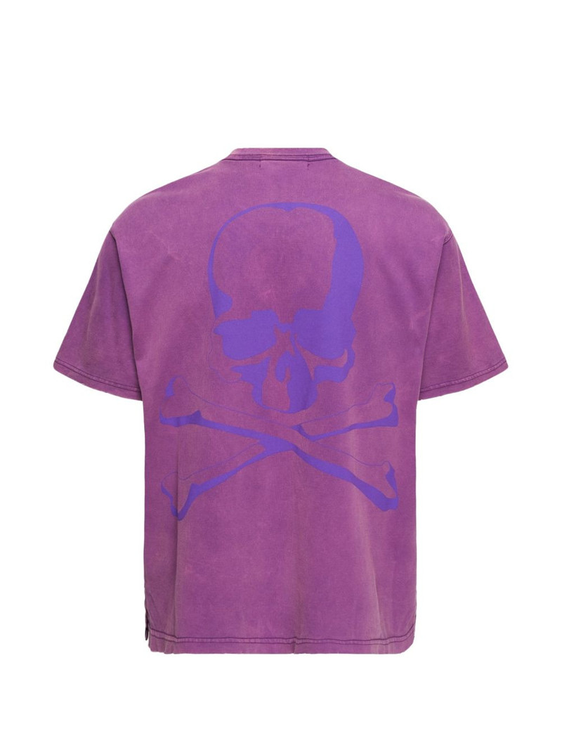 mastermind JAPAN faded-effect logo-print T-shirt outlook