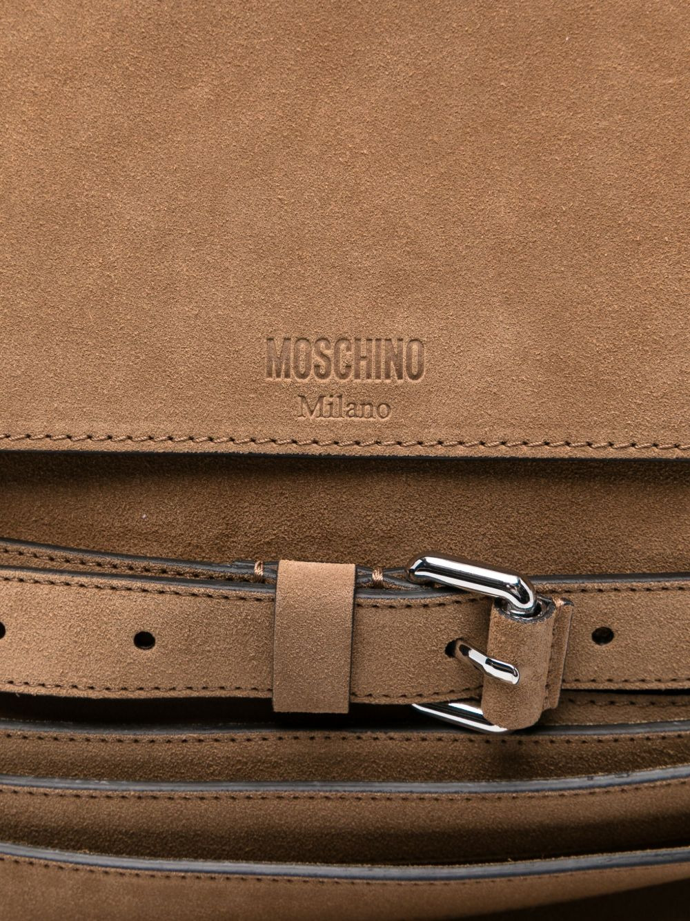 belted calfskin tote bag - 3