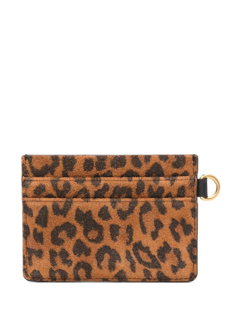 leopard-print card holder - 2