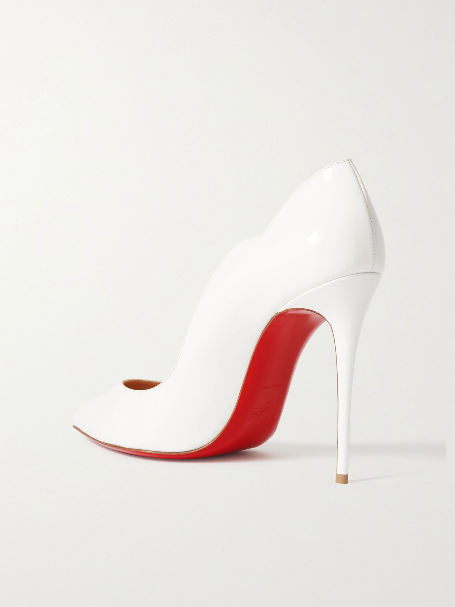 Hot Chick 100 patent-leather pumps White - 3