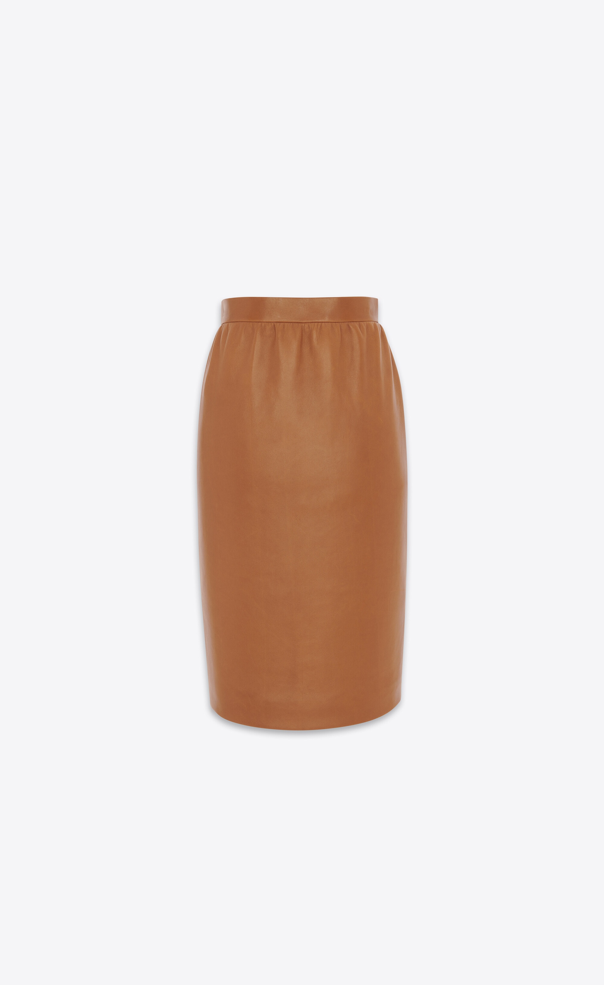 pencil skirt in lambskin - 1