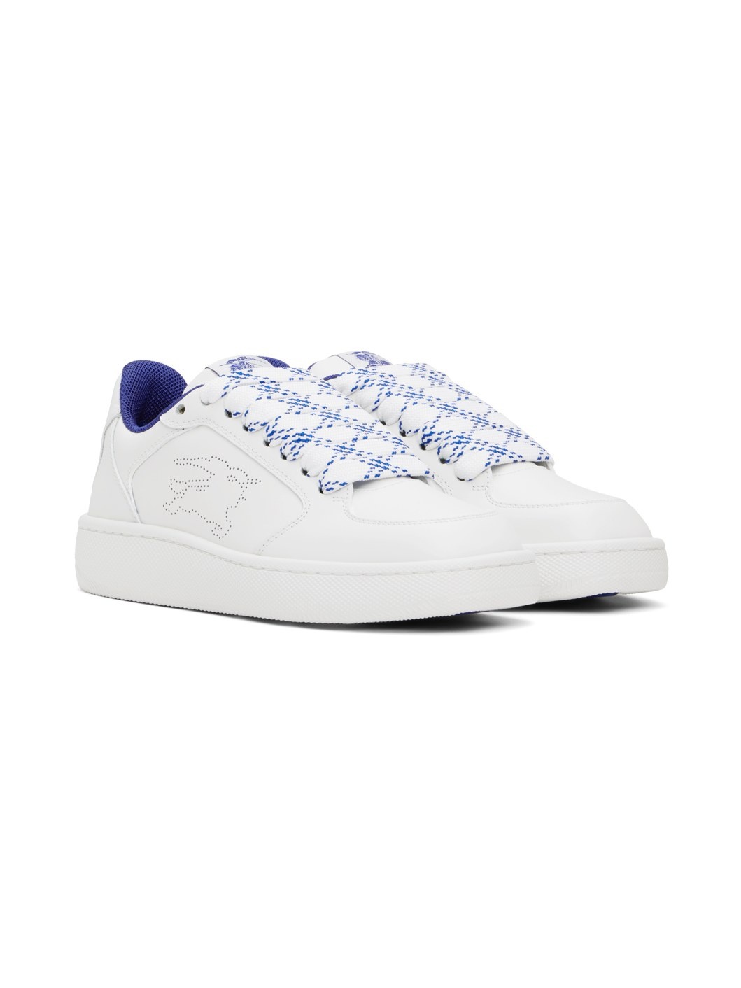 White Leather Stock Sneakers - 4
