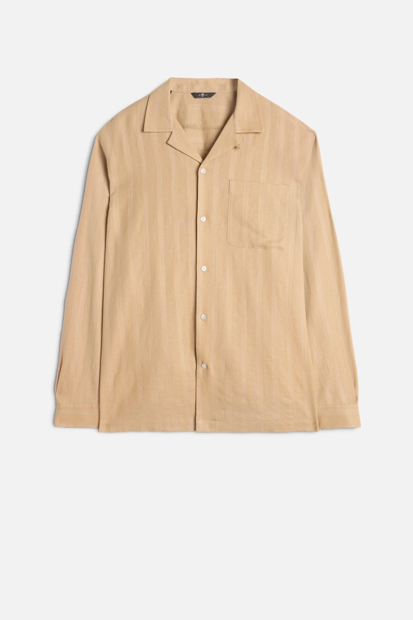 LONG SLEEVE CAMP SHIRT in Linen Blend - 1
