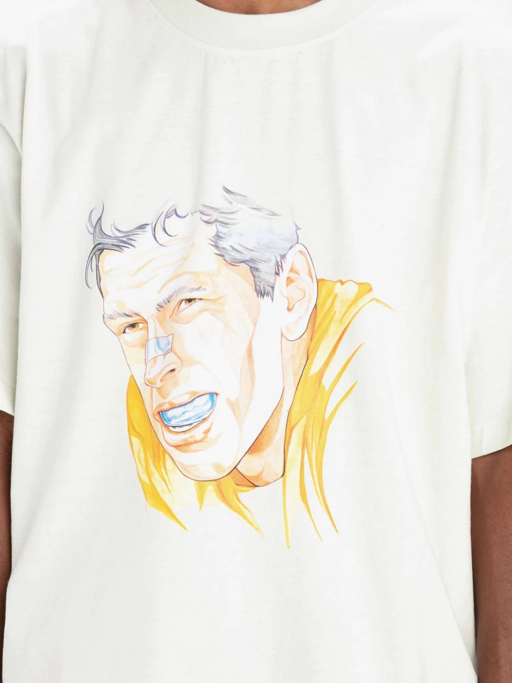 OVERSIZED PRINTED RUGBY FACE T-SHIRT - 5