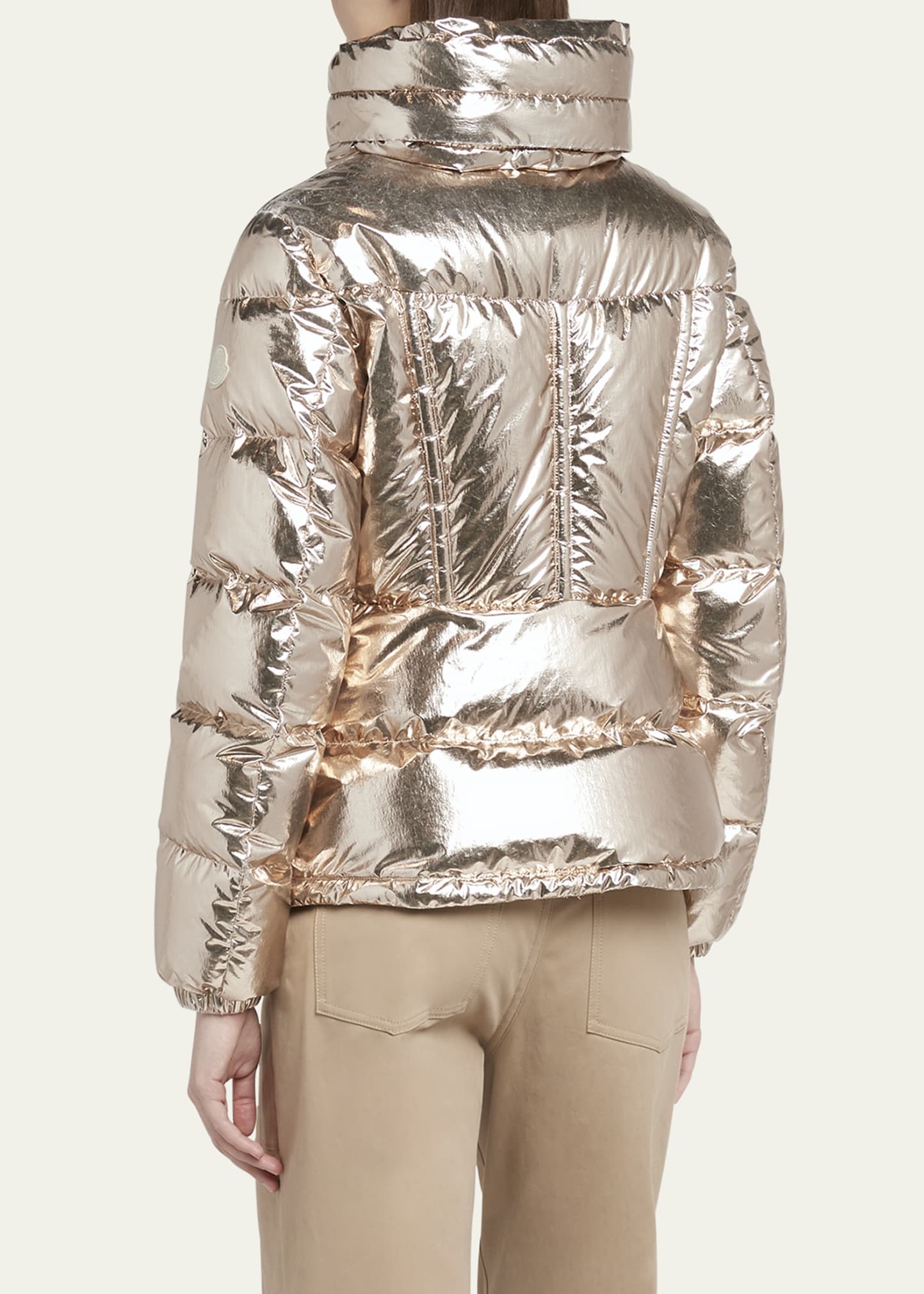 MONCLER140cmダン美品 Moncler Douros Metallic Puffer Jacket | bergdorfgoodman