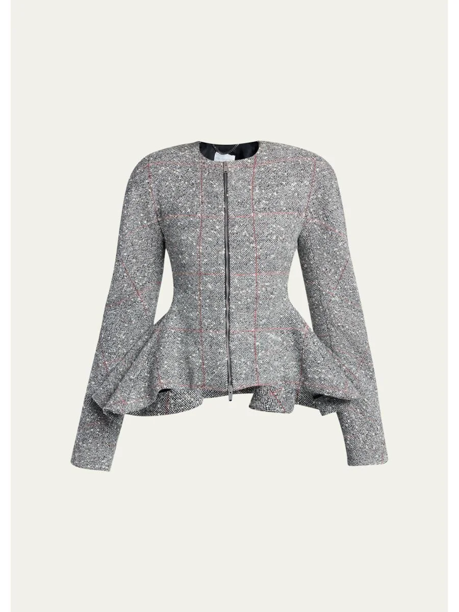 Speckled Wool-Blend Tweed Jacket - 1