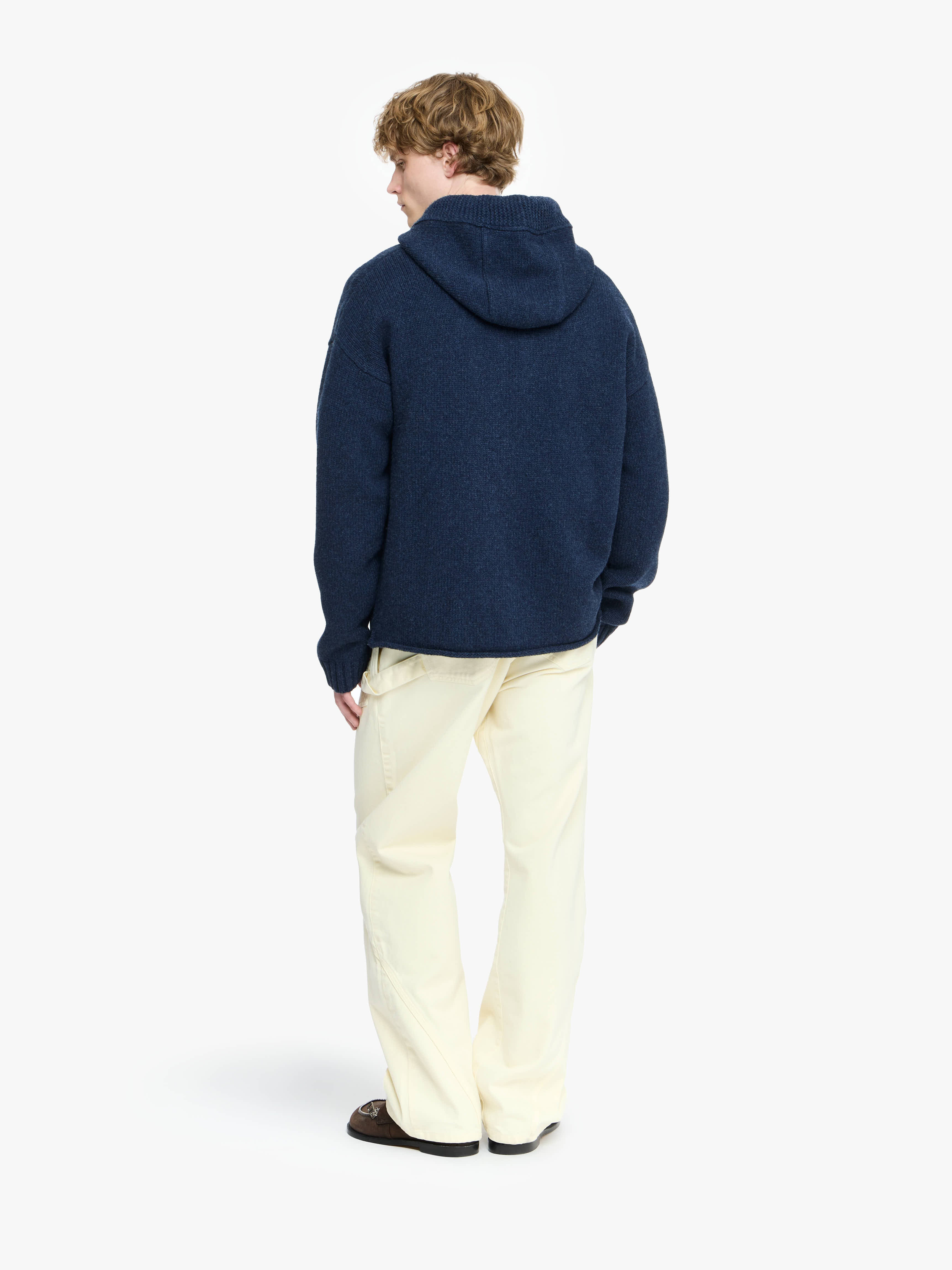 ANCHOR EMBROIDERY ZIPPED HOODIE - 3