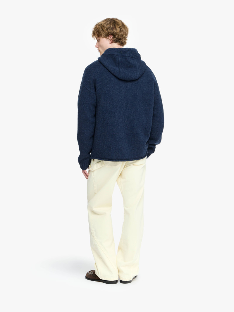 ANCHOR EMBROIDERY ZIPPED HOODIE 3