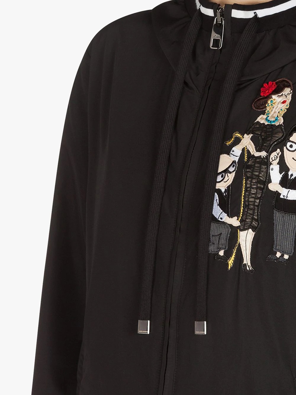 tailored character-embroidered hoodie - 5