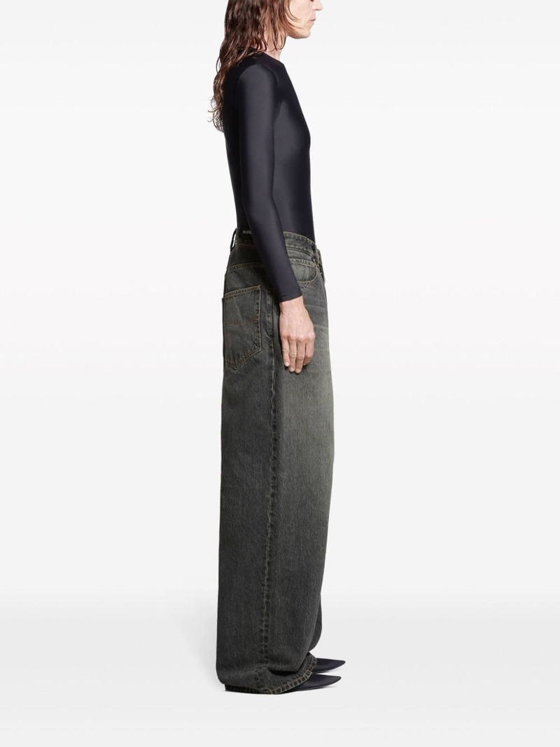 BALENCIAGA low-rise wide-leg jeans outlook