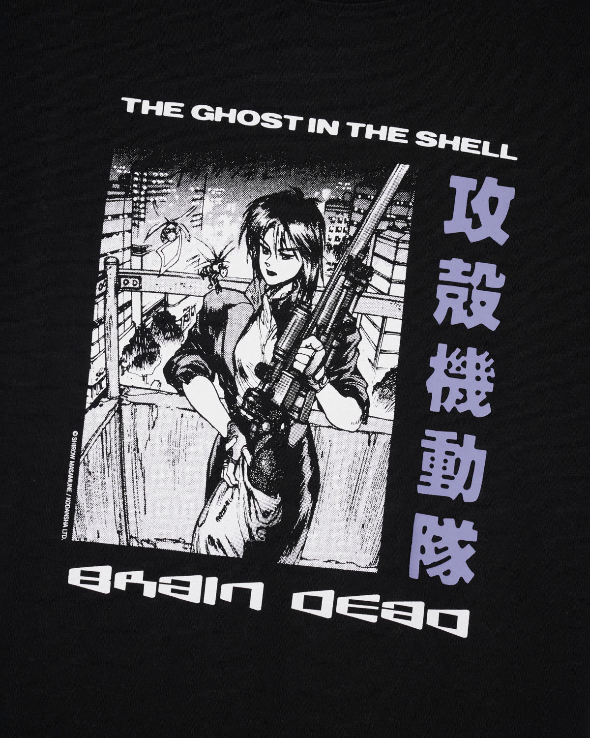 Brain Dead x Ghost In The Shell T-shirt - Black - 2
