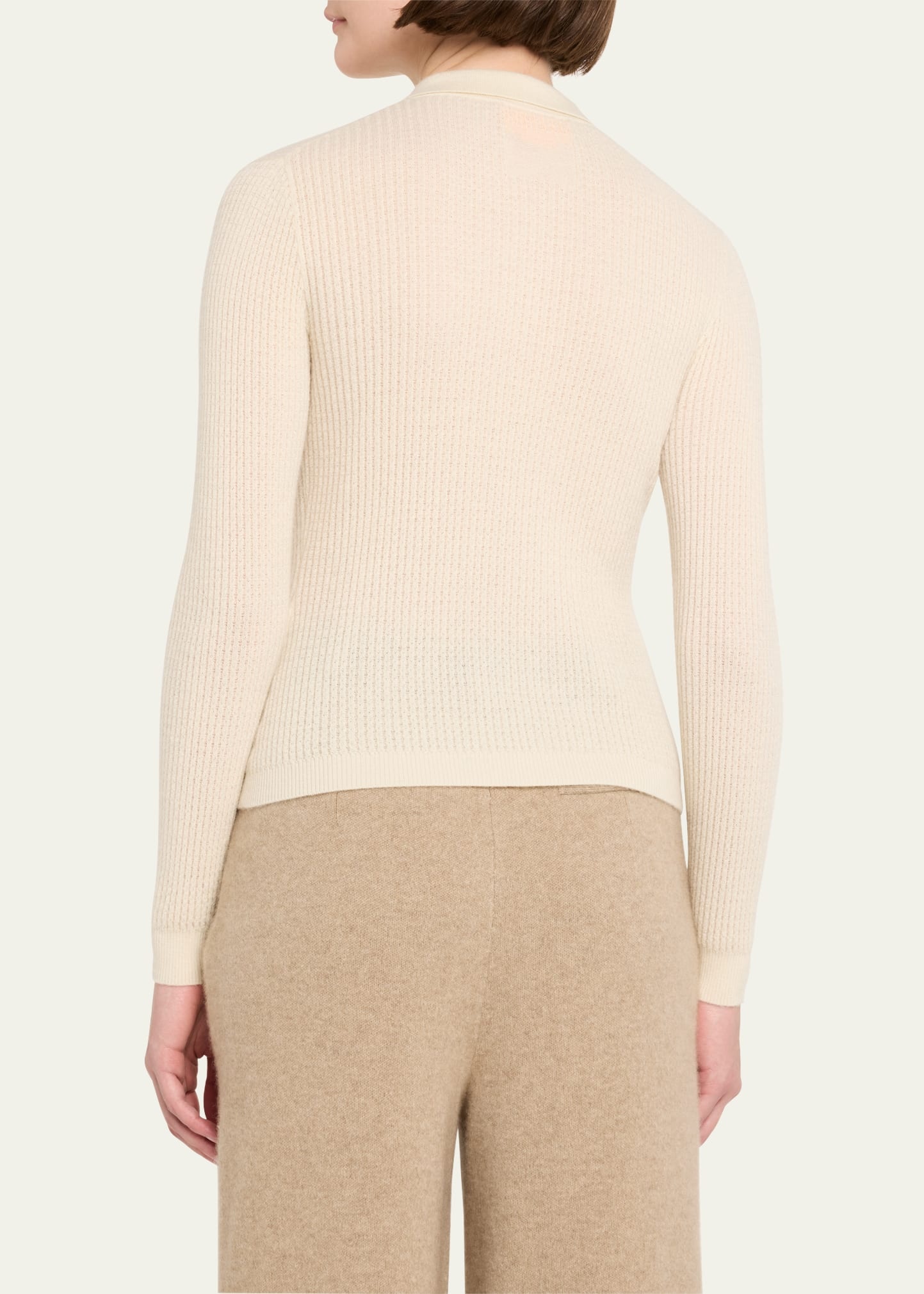 Shrunken Crewneck Sweater in Cashmere - 3