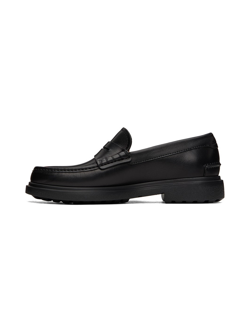 Black Leather Penny Loafers 3